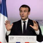 Paris: French President Emmanuel Macron addresses at Mulhouse