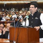 Presenting the budget of Finance Minister Dr Miftah Ismail 19-2018 during the National Assembly meeting