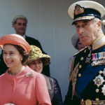A Memorandum photo of Lord Mountbatten and Queen of Britain Elizabeth II