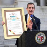 Los Angeles Mayor Eric Garcetti film were certified Lala Land