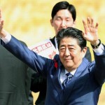 Liberal Democratic Party head Shinzo Abe's