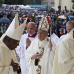 Pope Francis spiritual leader of Christians in Africa is the first visit