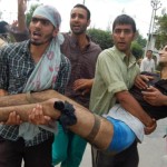 In occupied Kashmir, the Indian police violence on protesters, in which 18 people were injured