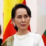 Nobel laureate 76 year old Aung San Suu Kyi,