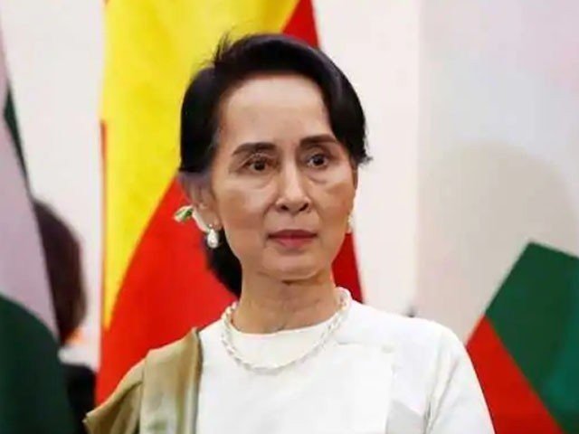Nobel laureate 76 year old Aung San Suu Kyi, 