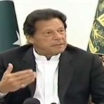 Prime Minister Imran Khan during a media conference