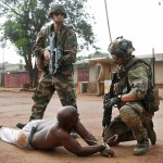 Christian militias disarmed in the Central African Republic, in relation to the international peace forces began house to house search process