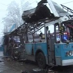 A trolley bus explosion in Volgograd
