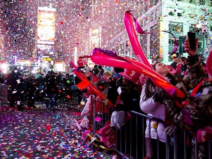 New Year's celebration in Times Square Thursday night, 10 million people will attend