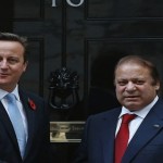 Pakistani Prime Minister Nawaz Sharif and British Prime Minister David Cameron