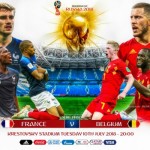 The first semifinal will be play between France and Belgium