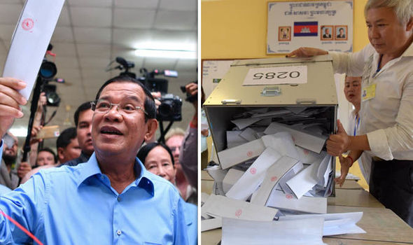 Prime Minister Hun Sen's party in Cambodia has claimed 125 seats in the general election