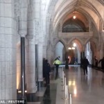 Canada's capital, Ottawa gunman fired automatic rifle entered the parliament building