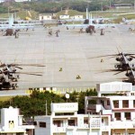 US Futenma base in Okinawa Ginowan City
