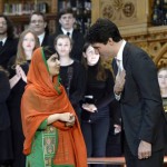 Canadian Prime Minister Justin Trudeau and Malala Yousafzai