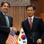 US Ambassador Mark Lippert and Nuclear Energy Corporation of South Korea Ambassador Park Ro-byug