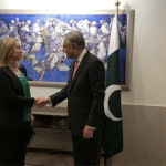 European Foreign Policy head Federica Mogherini and Foreign Minister Shah Mehmood Qureshi