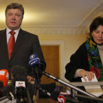 The president's party won elections in Ukraine PetroPoroshenko